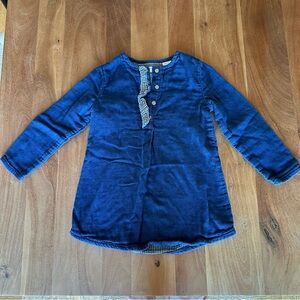 Zara Chambray/Denim Dress Size 3/4